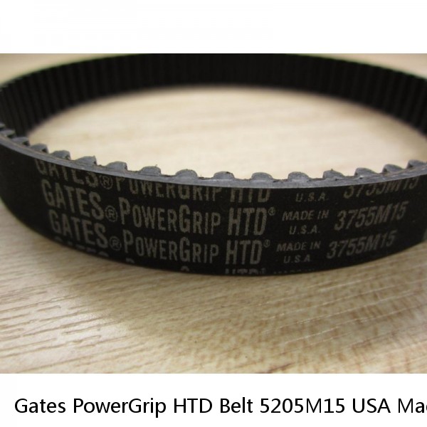 Gates PowerGrip HTD Belt 5205M15 USA Made #1 small image