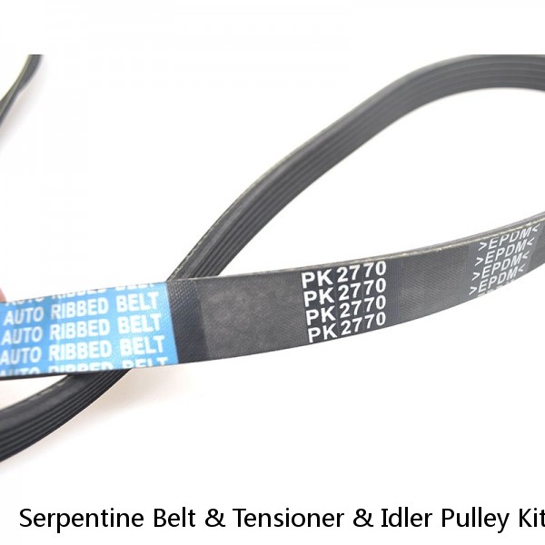 Serpentine Belt & Tensioner & Idler Pulley Kit For BMW Z4 330Ci E36 E39 E46 E53 #1 image
