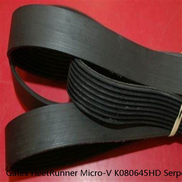 Gates FleetRunner Micro-V K080645HD Serpentine Belt for 1257774H1 14-0607-6 hs #1 image