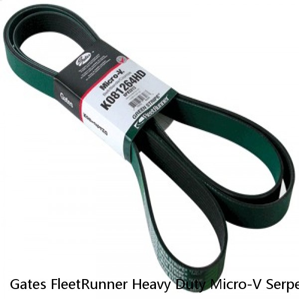 Gates FleetRunner Heavy Duty Micro-V Serpentine Drive Belt K081055HD  #1 image