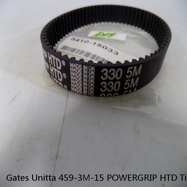 Gates Unitta 459-3M-15 POWERGRIP HTD Timing Belt 459mm L* 15mm W #1 image